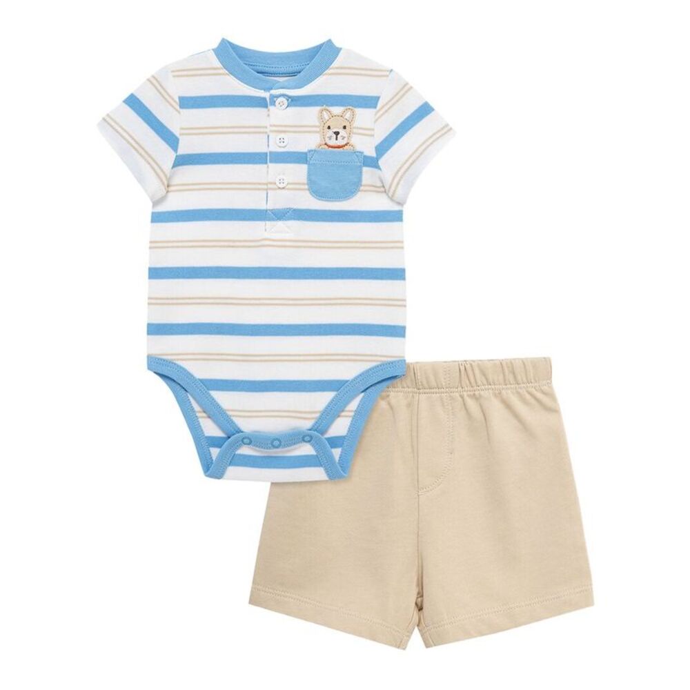 Little Me Baby-Boys  Puppy Short Set